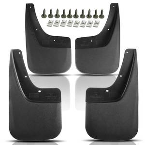 lot 13325 image: YHTAUTO Mud Flaps Splash Guards Fits GMC Sierra 1500 (Limited), Sierra 25003500 HD, with Single Rear Wheel Model, Mudguards Mudflaps Accessories for Trucks with Hardware Kit, Front and Rear 4Pcs Set