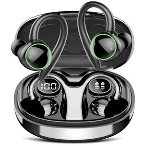 lot 14014 image: Wireless Earbuds, Bluetooth 5.4 Headphones Sport, Over Ear Buds With ENC Noise Cancelling Mic, 48H, Wireless Earphone With Earhooks, Stereo Deep Bass, IP7 Waterproof Headset for Workout, Black