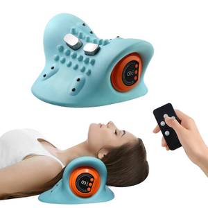 lot 14036 image: seektik 2026 Upgraded 3-in-1 Neck Massager, Portable Cervical Traction Device, 3 Heat Levels and 3 Vibration Modes, Ergonomic Support for Neck Pain Relief and Muscle Relaxation, Home and Office Use
