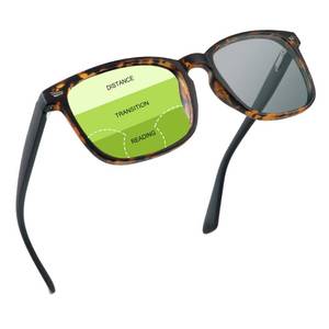 lot 14391 image: YEIN Progressive Multifocal Presbyopic Glasses, Photochromic Gray Sunglasses for MenWomenBrown Tortoise,0.001.50 Magnification