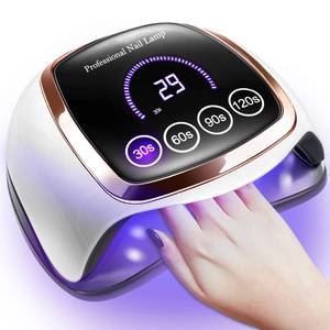 lot 14448 image: Gugusure UV LED Nail Lamp, Upgrade 180W Nail Dryer for Gel Polish with LCD Display, Auto Sensor and 4 Timer Settings, Professional Curing Lamp Light with 42 Beads for Salon and Home