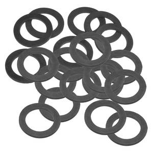lot 14476 image: PATIKIL M31 Rubber Flat Washer, 20 Pack 31mm ID 45mm OD 3.5mm Thick Sealing Spacer Gasket Ring for Faucet Pipe Water Hose Fastener Bolt, Black