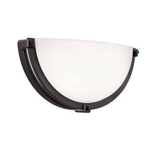 lot 14482 image: Flynix 13 inch Dimmable LED Wall Sconce, Half Moon Wall Light Fixture, 3000K4000K5000K Color Temperature Adjustable, Modern Bathroom Vanity Light FixturesSuper Bright 950 Lumen (Oil Rubbed Bronze)�