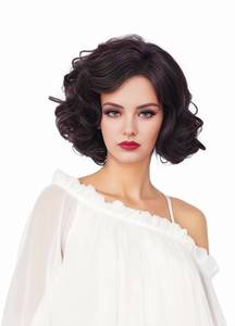 lot 14486 image: Gerulyss Short Brown Wigs for Women Blonde Curly Natural Wig Synthetic Full Wig for Role Play,Halloween,Daily Use