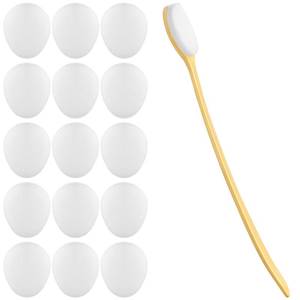 lot 14489 image: Heigble 15 Pcs Replacement Pads for Back Lotion Applicator for Your Lotion Wand Self Adhesive Replacement Pads (No Applicator)