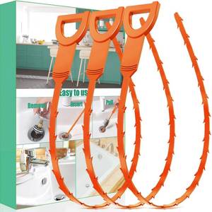 lot 14499 image: ARCTIC EAGLE Drain Snake Hair Drain Clog Remover - 3 Pack Shower Snake Sink Unclogger Tool with Exquisite Packaging