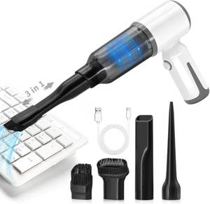 lot 16006 image: MEFELF Cordless Handheld Vacuum for Car and Home - 6500Pa Powerful Suction, 3-in-1 Vacuum and Blower for Keyboard Cleaning, Computer Duster