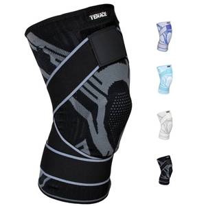 lot 16447 image: Tenace BJJ Knee Brace Grappling - Compression Knee Pad for Jiu Jitsu, MMA, Muay Thai, Wrestling, Judo - High Durability and Performance Unisex (Black, Large)