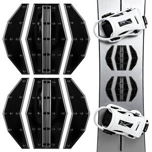 lot 16452 image: Mellbree Snowboard Stomp Pad, Pro-Grade TPU 3D Anti-Slip Grip for Ultimate Control Cold-Resistant Adhesive Clear Design Keeps Board Graphics Visible Enhanced Traction for Confident Snowboarding, Black