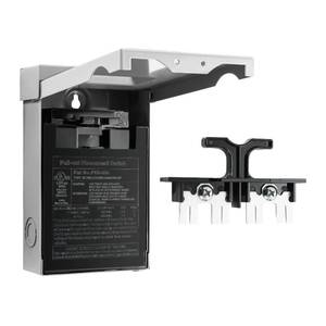 lot 16459 image: CHGAOY 30 Amp AC Disconnect Switch Outdoor 120240VAC Pull Out Switch Waterproof Metal Box for Air Conditioning Non-Fused
