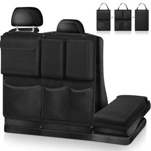 lot 16476 image: FINPAC Car Trunk Organizer and Storage, Detachable Seat Back Hanging Organizers Storage with Zippers, Large Capacity Car Accessories Interior for Jeeps, SUVs, Vans (Black)