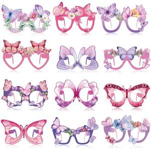 lot 16483 image: Harrycle 36 Pcs Butterfly Party Favors for Girls Kids, Paper Eyeglasses for Birthday Party Supplies, Spring Easter Decorations, Photo Booth Props, Bulk Goodie Bag Stuffers, Classroom School Rewards