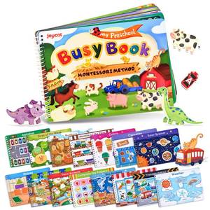 lot 16497 image: JoyCat Preschool Busy Book for Toddlers 3-5, Learning Activities, Educational Sensory Toys, Autism Learning Material, Back to School, Birthdays Presents for Boys Girls