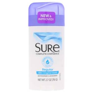lot 18141 image: Sure Deodorant 2.7 Ounce Original Solid Regular (Pack of 6)