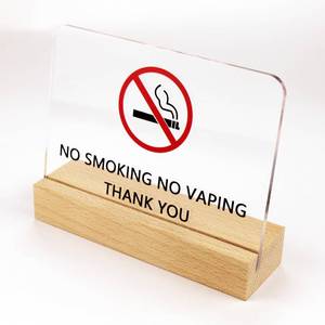 lot 18158 image: No Smoking No Vaping Sign for hotel house hosts business office public area restaurant wall decor 2025 update signs (Desktop Vertical)