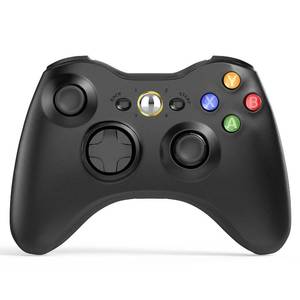 lot 18163 image: WandO Wireless Controller Compatible with Xbox 360 2.4GHZ Gamepad Joystick Wireless Controller Compatible with Xbox 360 and PC Windows 7,8,10,11 with Receiver (Black)