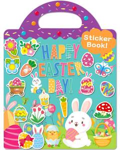 lot 18164 image: Benresive Reusable Sticker Book for Toddlers, Stickers for Kids, Travel Toys for Arts and Crafts Activities, Birthday Gift for Boys and Girls, Easter Themes