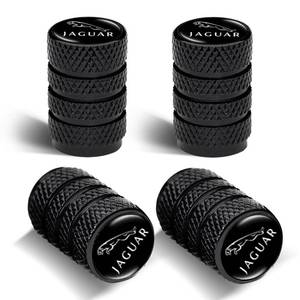 lot 18179 image: 4Pcs Automobile Tire Valve Stem Covers, Corrosion-Resistant Tire Suitablefor Jaguar I-PAC F-PAC E-PAC XEL XFL XJ XF Series Vehicles and Other Motor Vehicles Tire Valve Cap Covers Black
