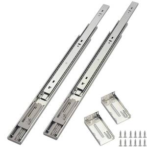 lot 18196 image: OCG Soft Close Drawer Slides 22 Inch (1 Pair), Full Extension Ball Bearing Low Noise Drawer Slides for Cabinets with Face Frame, with Rear Mounting Brackets