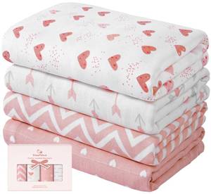 lot 19028 image: Yoofoss Muslin Swaddle Blankets, Organic Baby Blankets, 47 x 47 Inches Receiving Blanket for Baby Boys and Girls, Baby Essentials for Newborns Soft Breathable
