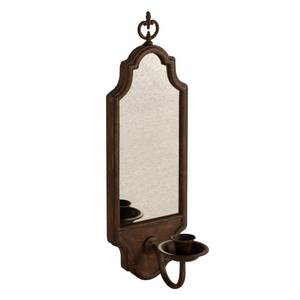 lot 19031 image: SOFFEE DESIGN Mirrored Wall Candle Holder - Antique Copper Sconce for Taper Candles, Elegant Hanging Decor