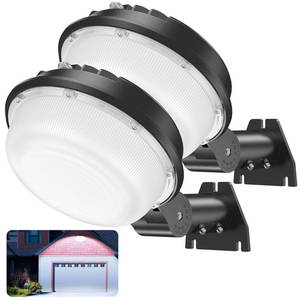 lot 19035 image: 150W LED Barn Light 21000LM Yard Area Light Dusk to Dawn Outdoor Lighting with Photocell 5000K Daylight IP65 Waterproof LED Flood Security Parking Lot Lights for Street Farmhouse Garage, 2 Pack