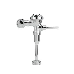 lot 19049 image: Zurn Z6003-WS1-YB-YC Aquaflush Exposed Manual Diaphragm Flush Valve for 34in Urinal with 1.0 GPF Sweat Solder Kit, Cast Wall Flange, Chrome