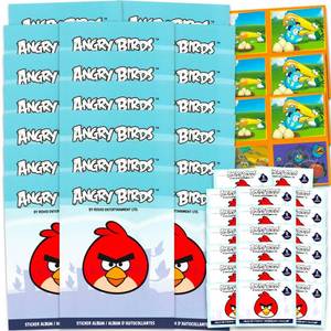 lot 19065 image: Angry Birds Collector Sticker Books 20 Pack - Bulk Character Stickers and Books Bundle  Collection Supplies for Boys, Girls, Kids