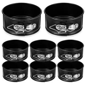 lot 19067 image: FdcZeyxior 8 Pcs Mini Springform Pans 4 Inch Springform Pan for Cheesecake Small Leakproof Cake Pans Round Mini Cheesecake Pan with Removable Bottom Nonstick Tiny Baking Mini Cheesecake Molds