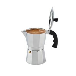 lot 19082 image: Imusa USA Aluminum Stovetop 6-cup Espresso Maker (B120-43V), Silver