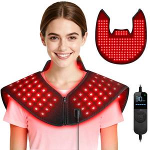lot 19109 image: Viconor Red Light Therapy for Body, Infrared Light Therapy for Neck and Shoulder at Indoor, Neck Massager, Pain Relief, 194 LEDs, 660nm and 850nm, 30W High Power