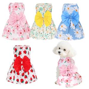 lot 20326 image: choyaxo 4pcs Cute Dog Dress Pet Dress Puppy Skirt Summer Pet Clothes for Puppy Small Cats