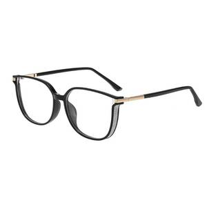 lot 20381 image: GUDVUE Blue Light Glasses For Woman, Computer ReadingGamingPhones Glasses, Anti GlareUV400Eye Strain, Large Square Frame, Black Gold