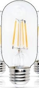 lot 4176 image: LED Candle Bulb T45 Edison Style Filament Light Bulb