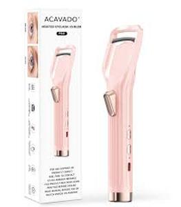 lot 6168 image: ACAVADO Pro Heated Eyelash Curler - Pink
