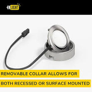 lot 8207 image: LED Swivel Design Puck Light Recessed Surface Mount