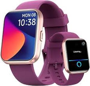 lot 8218 image: GTX Pro Smart Watch with Pink Sports Band