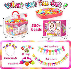 lot 11980 image: DIY Jewelry Making Kit with Beads and Charms
