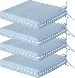 lot 13337 image: Chair Cushion 4 Piece Set 20x20x3.1 Inches