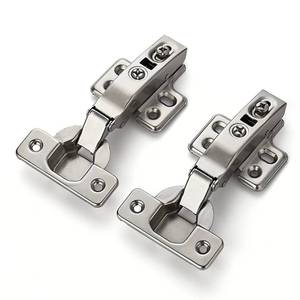 lot 1623 image: Ravinte 20 Pack 10 Pairs European Kitchen Cabinet Hinges Soft Close Full Overlay Door Heavy-Duty Frameless Adjustable Concealed Cabinet Cup Hinges