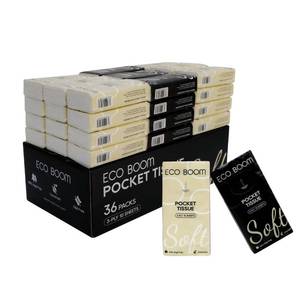 lot 1665 image: ECO BOOM 36 Packs Travel Size Pocket Tissues 3-Ply Soft Facial Tissues for Purse, Car, Travel, Hypoallergenic, Eco-Friendly Nose Tissues, Strong & Sustainable