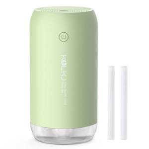 lot 2004 image: KQLKJ Portable Mini Humidifier, 350ml Small Cool Mist Humidifier for Plants, USB Personal Desktop Humidifier for Bedroom Car Office Travel with Auto Shut-Off & 2 Mist Modes (Green)