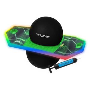 lot 2034 image: Flybar Pogo Trick Ball for Kids �� Balance Bounce Board with Anti-Slip Deck �� Pump Included - Indoor & Outdoor Toys for Boys and Girls Fun Way to Reduce Screen Time Supports up to 160 lbs �� Ages 6