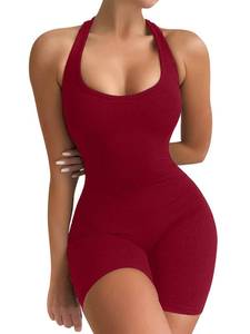 lot 2039 image: VUTRU Womens Sexy One Piece Tank Top Sleeveless Backless Bodycon Shorts Jumpsuits Bodysuit Catsuit Ribbed Sports Romper L