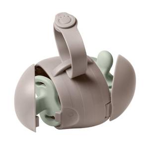 lot 2066 image: Ubbi On-The-Go Dual Pacifier Holder, Baby Pacifier Case with Strap, Keeps Pacifiers Clean and Separated, Travel Diaper Bag Accessory for Newborns, Taupe