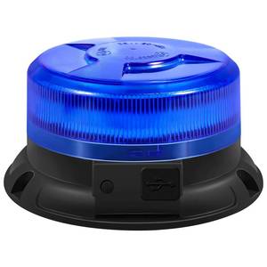 lot 2481 image: AnTom Magnetic Wireless Strobe Light, Waterproof Rechargeable Blue LED Beacon Lights for Trucks, Vehicle Emergency Flashing Warning, forklifts,Tractors,Golf Carts,Cars