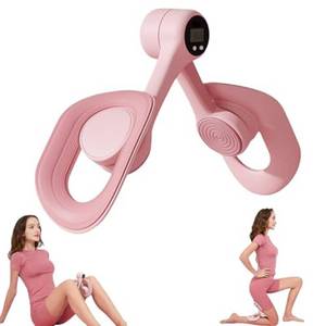 lot 2485 image: Pelvic Floor Trainer Women, 2025 New Upgraded Thigh Trainer, Intelligent Counting, 360° Rotation, Anti Slip Design, Thigh Toner Workout (Pink)