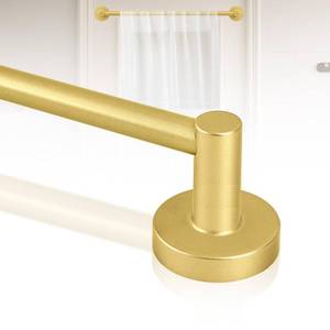 lot 2490 image: HTZON Gold Magnetic Curtain Rod for DoorMagnet Curtain Rods for Classroom Whiteboard,Small Adjustable Magnetic Towel Bar,Tool-Free French Magnet Pole with Leather Protective Cover No Drilling 16-28