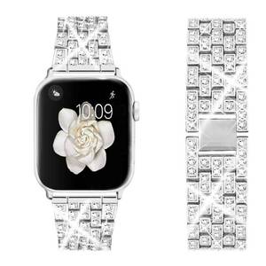 lot 4221 image: Dsytom Bing Bands Compatible with Apple Watch Band 38mm 40mm 41mm 42mm 44mm 45mm 46mm 49mm, Jewelry Replacement Strap for iWatch Series Ultra 2 10987654321SE Ultra