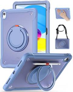 lot 4223 image: BRAECN for iPad (A16) 11th10th Generation Case 11 inch 202510.9 2022 Handle Protective Cover 360 Rotating Ring Stand, Shockproof Dropproof Case for Kids Kickstand & Pencil Holder & Shoulder Strap